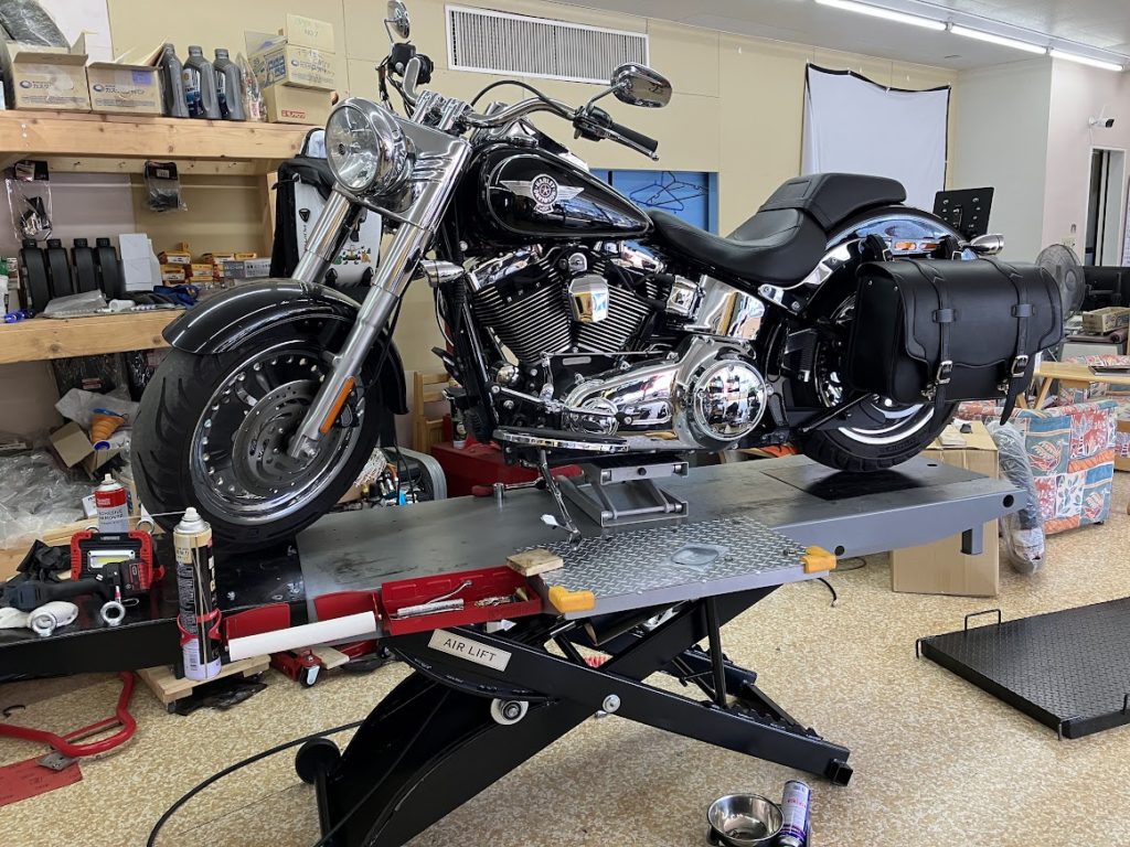 ハーレーのオイル交換