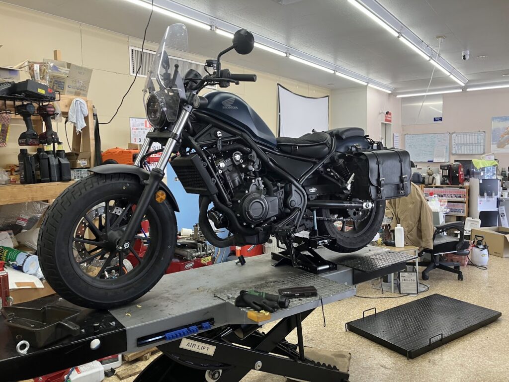 レブル500のドライブチェーン交換