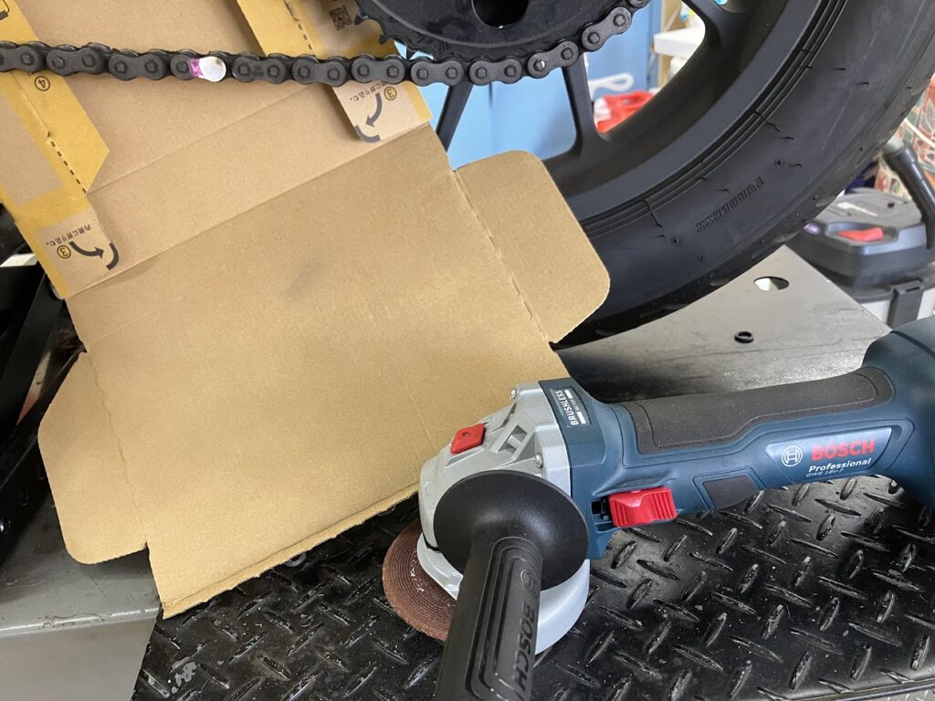 レブル500のドライブチェーン交換