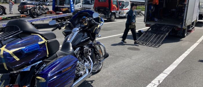 IMG_0668 ROAD GLIDE SPECIALのバイク車検とオイル交換
