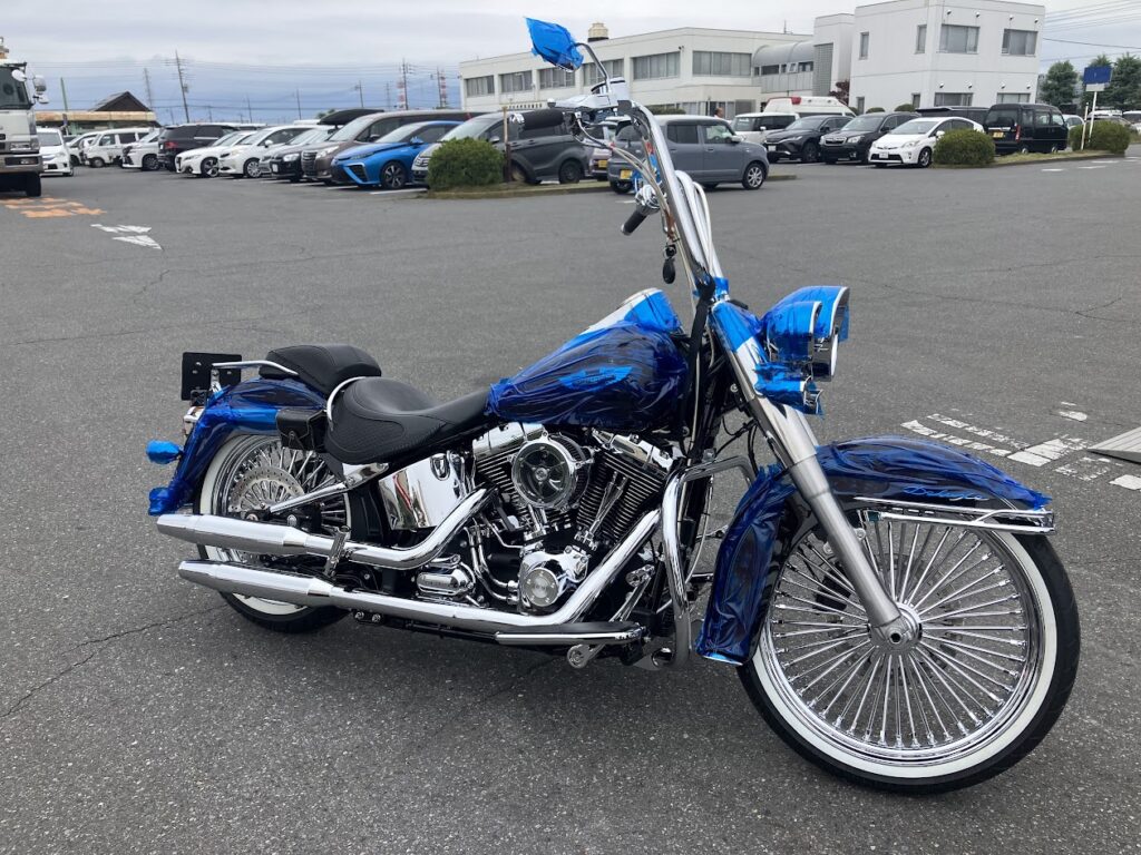 ソフテイルデラックスのバイク車検