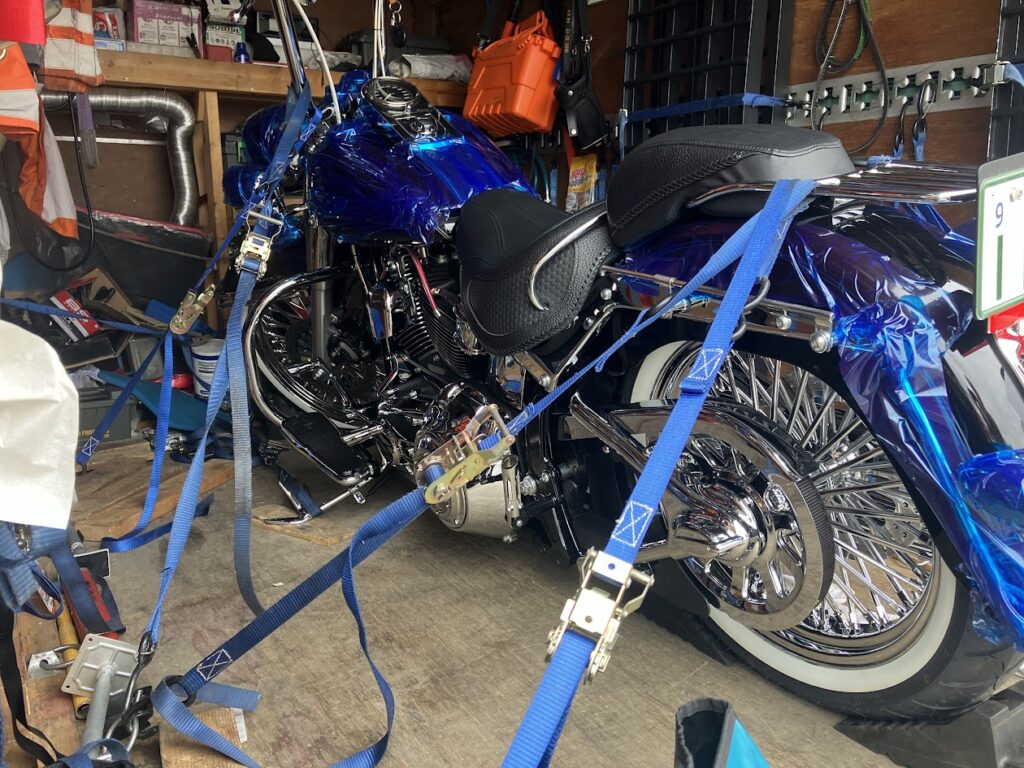 ソフテイルデラックスのバイク車検