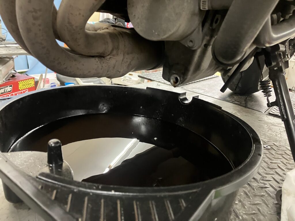 GSR750のエンジンオイル交換