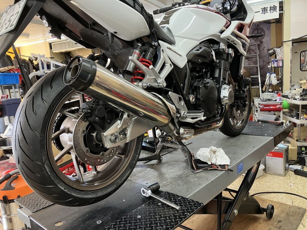 バイクの持込タイヤ交換
