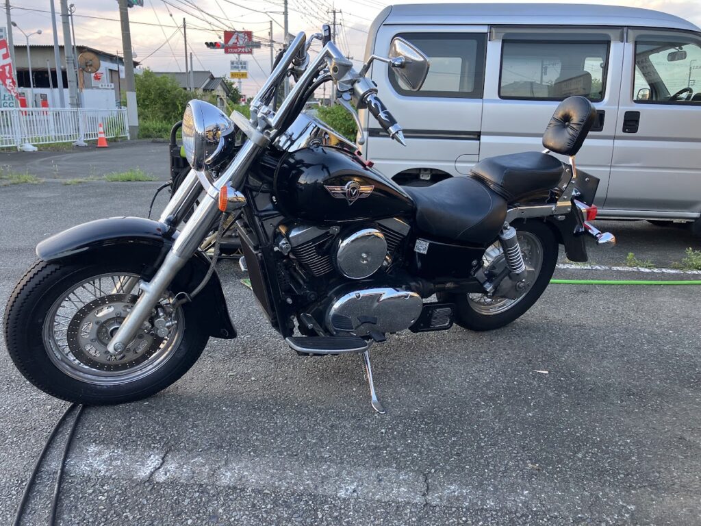 バルカン1500のバイク持ち込みタイヤ交換