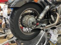 ビラーゴ250の持ち込みタイヤ交換